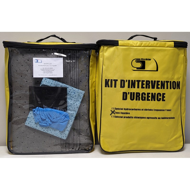 KITS D’INTERVENTION POUR TOUS LIQUIDES